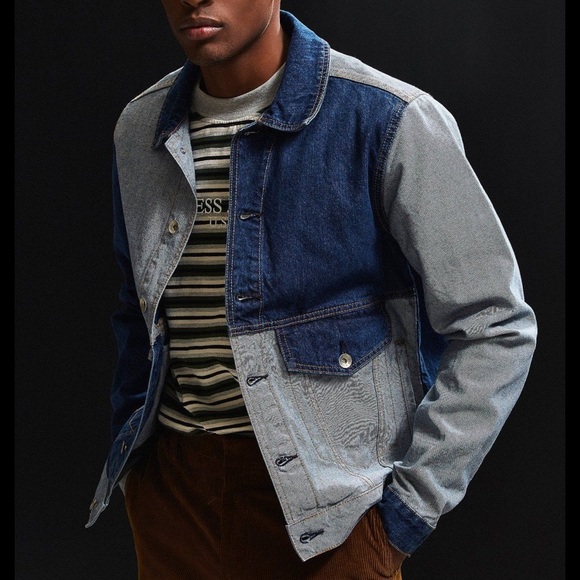 SOLD BDG Colorblock Denim Jacket - Picture 4 of 5